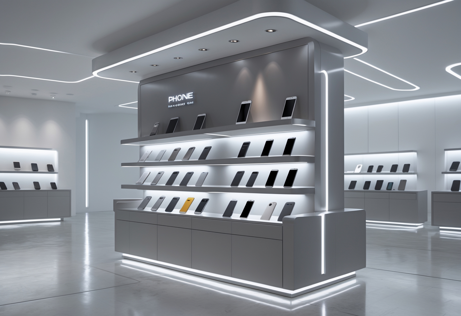 Smartphone display with integrated LED lighting