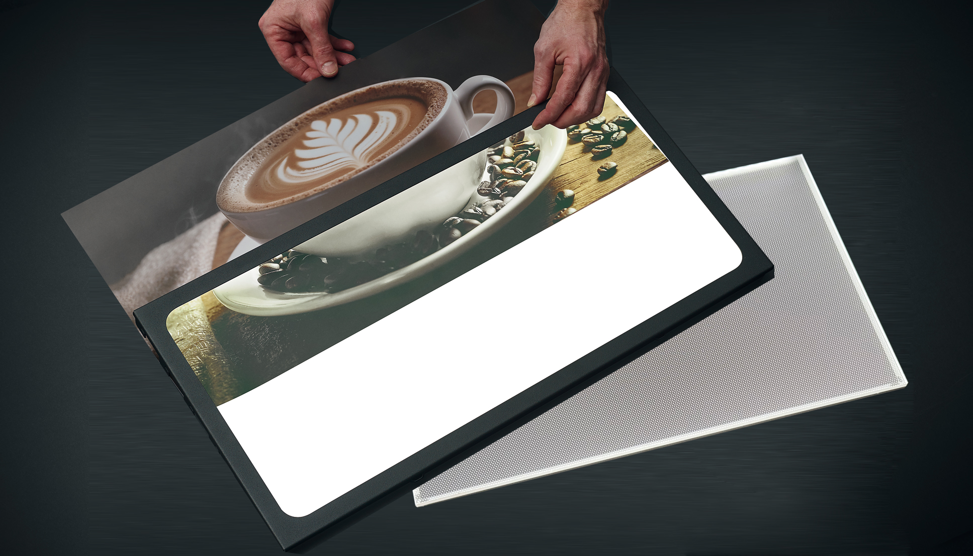 LED Light Guide Panel with Interchangeable Visual