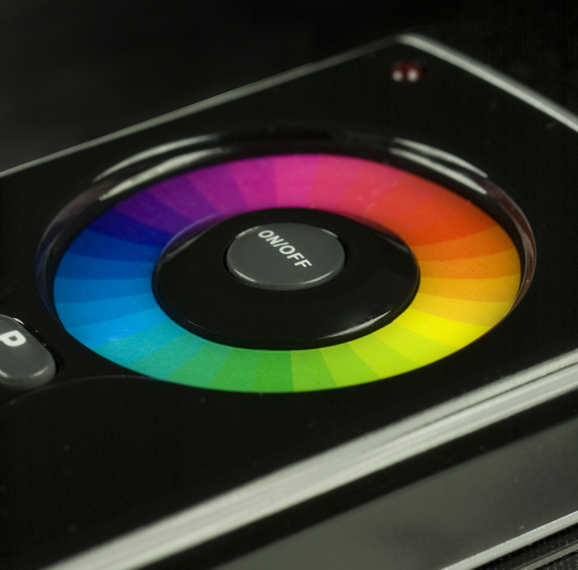 Close-up van RGB-touchafstandsbediening